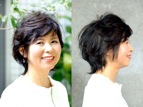 リアル50代60代ヘアカタログ（ショートヘア・55歳）
