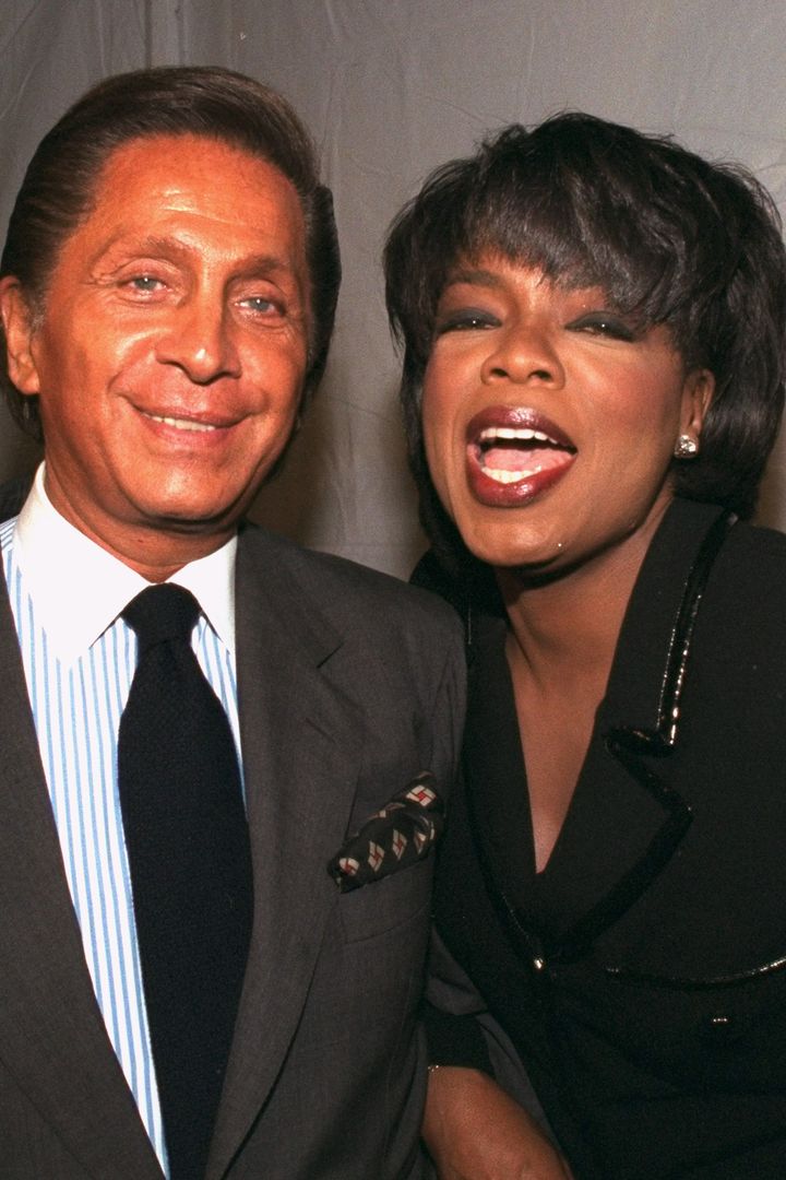 Valentino Garavani and and Oprah Winfrey, 1996.