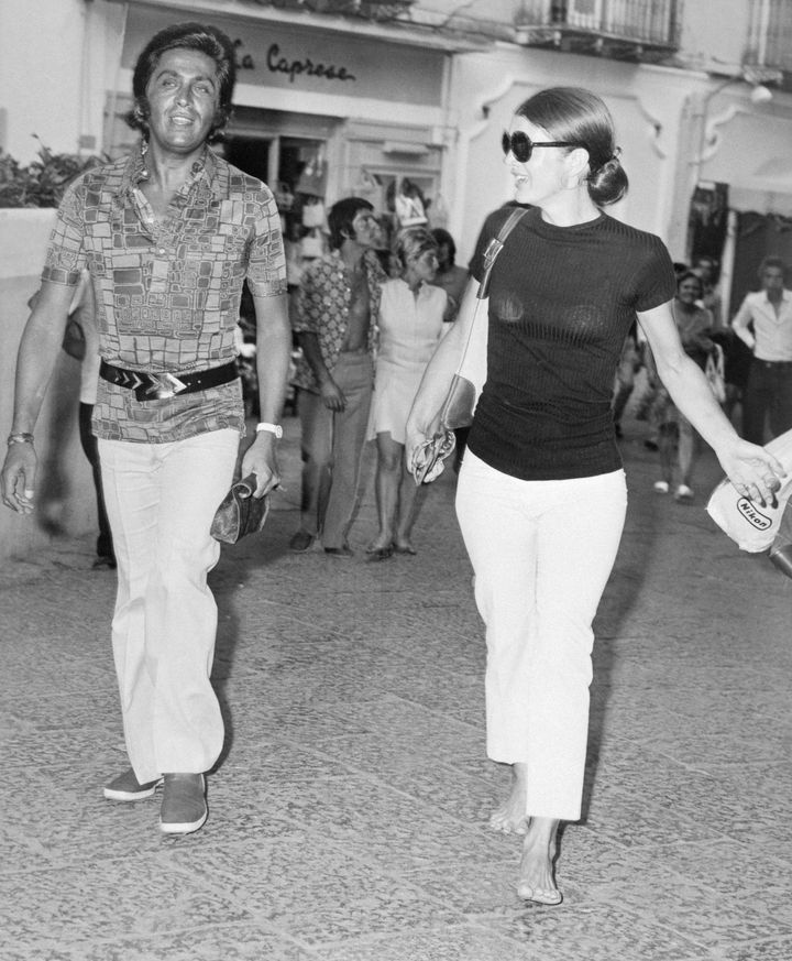 Valentino Garavani and Jacqueline Kennedy, 1970.