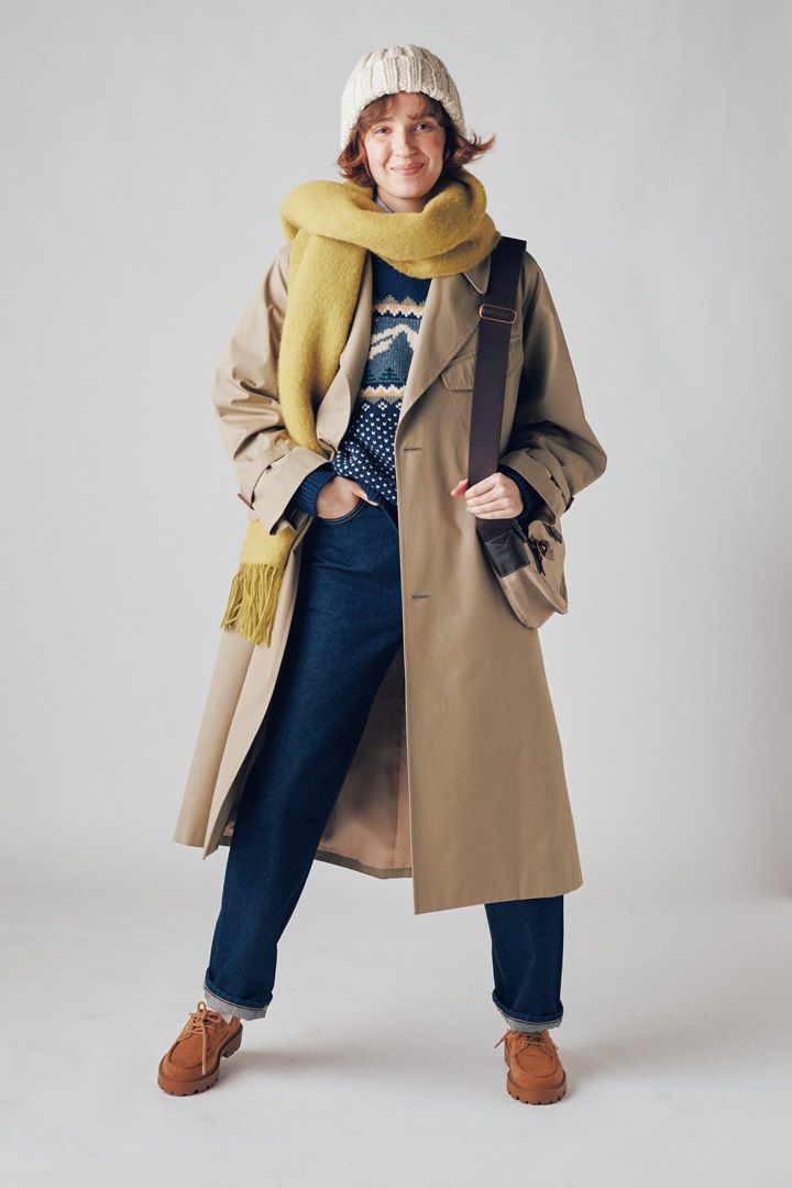 濃紺のデニムをセレクトするだけで、上品なトラッドスタイルが完成【本日のFUDGE GIRL-1月20日】