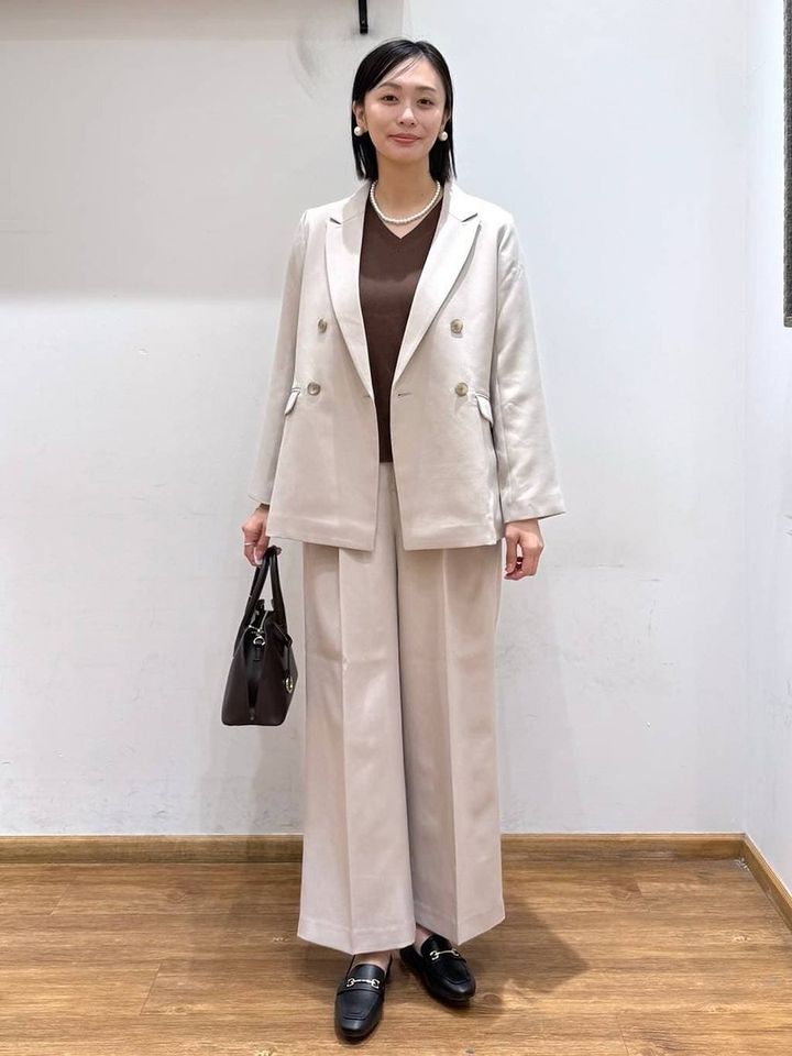 グローバルワークの2タックワイドパンツ