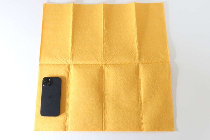 吸水クロス（落ち落ちV、大判） サイズ感