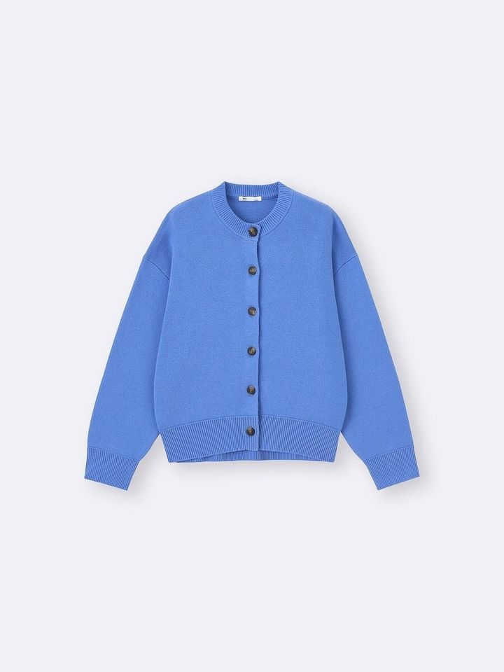 GUのスウェットライクニットドルマンスリーブカーディガン