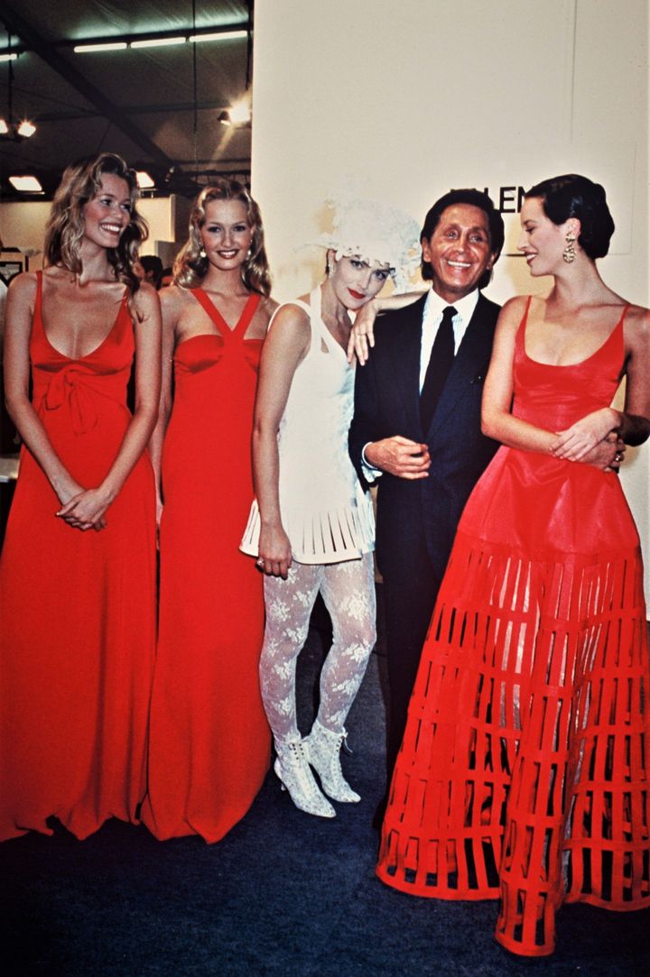 1994年春夏コレクションのバックステージ。