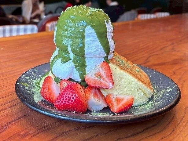 【写真】「柚子香る八女抹茶パンケーキ」