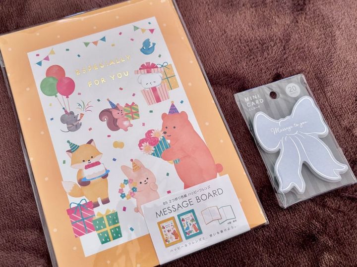 100均のメッセージカードで想いを伝えよう｜色紙や寄せ書き用も可愛すぎて選べない♡