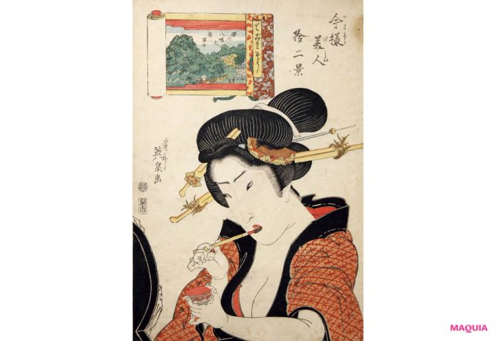 紅ミュージアム所蔵の浮世絵「今様美人拾二景 てごわそう」