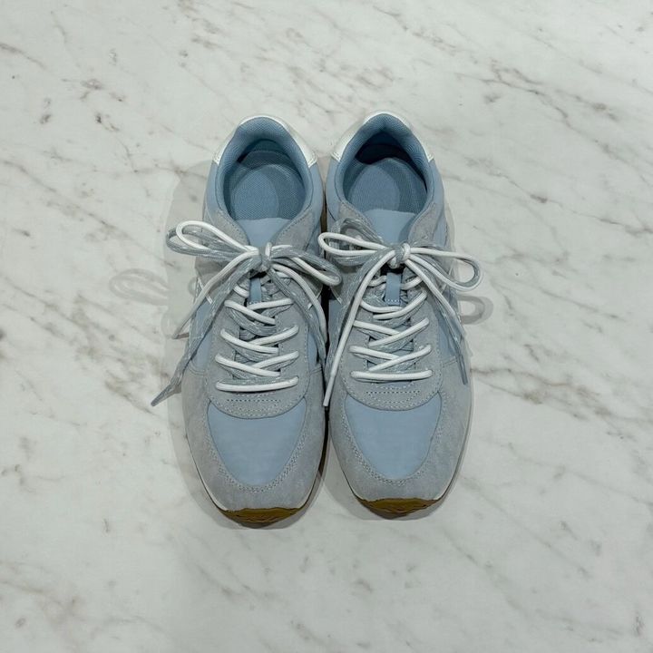 GU ナイロンコンビネーションフラットスニーカー+E