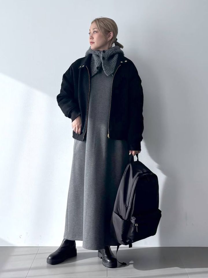 今っぽさ抜群のフード付きスヌード