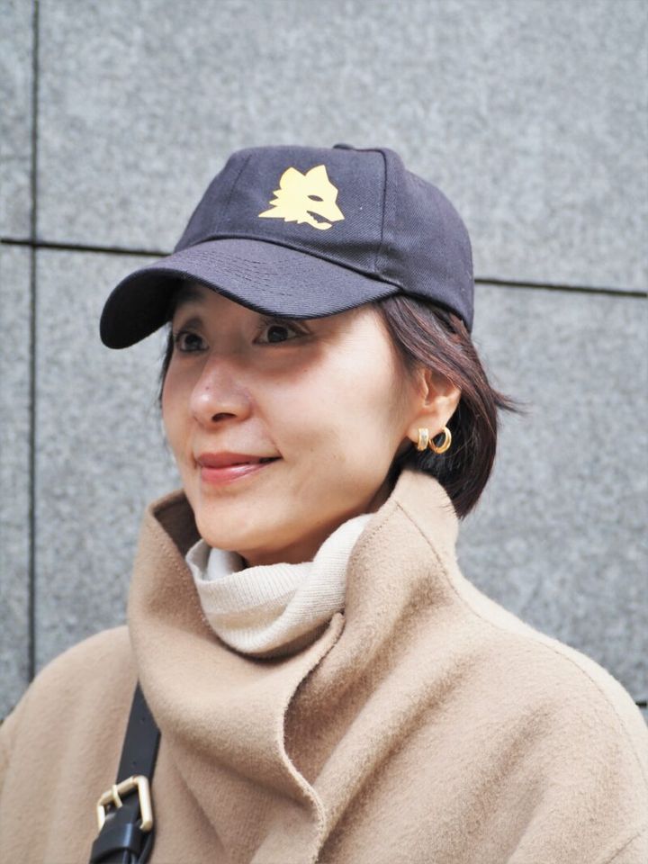 ASローマのキャップ