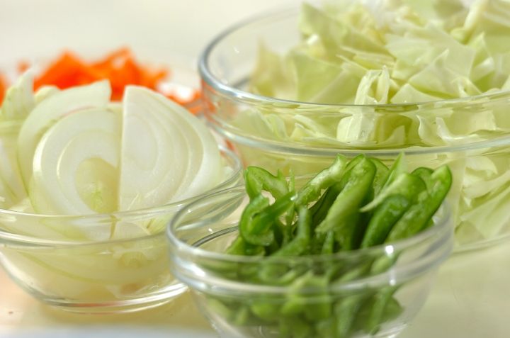 オムそばの下準備2