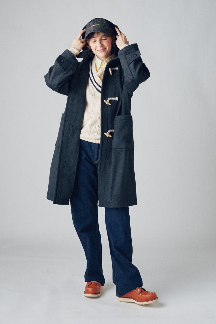 ダッフルコートに合わせたいのは、デザインが美しいデニム一択。【本日のFUDGE GIRL-1月21日】