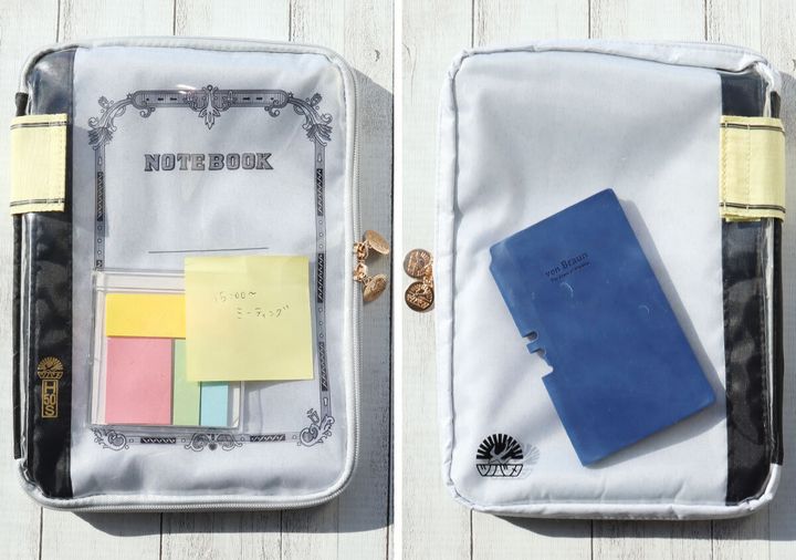 ツバメノートポーチ付録両面クリアポケット