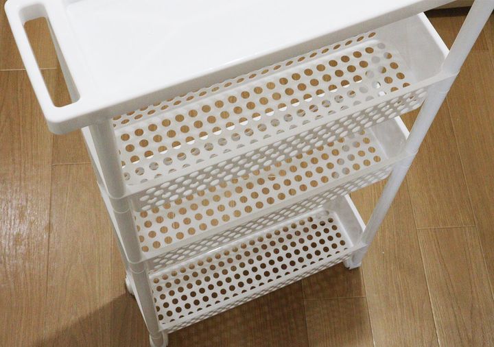 ダイソー 組み立て式ラック 4段 ポリプロピレン