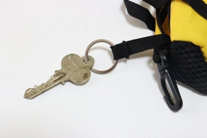 ダイソー 小物ケース ボストンバッグ キーリング