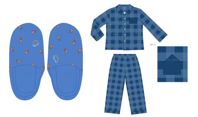 海のスリッパ、海のパジャマ