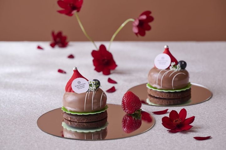 いちごとミルクチョコレートムース