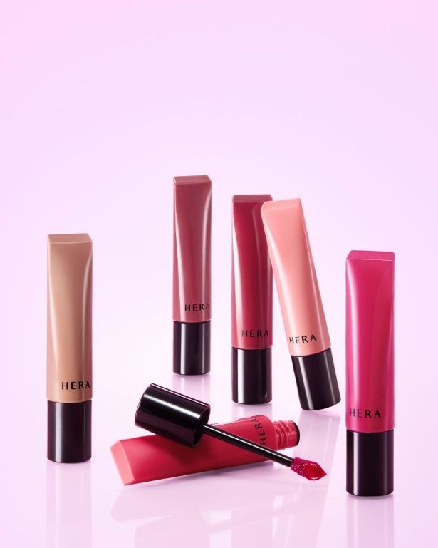 センシュアル ティンティッドシャイン リップセラムのカラー展開(画像はオンライン限定色以外の5色)