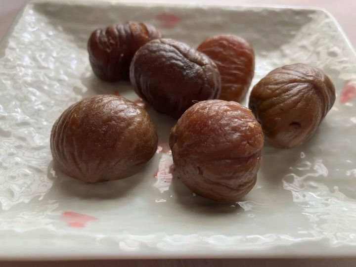 DAISO(ダイソー)：ファーストジャパン 無選別マロングラッセ 黒糖風味 45g