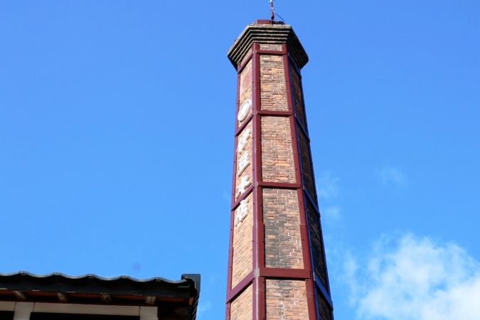 福岡 宗像 酒蔵 伊豆本店 煙突