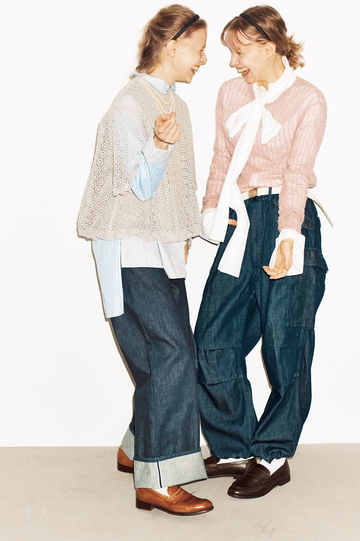 冬デニムとニットのこなれて見える好相性コーデ10選