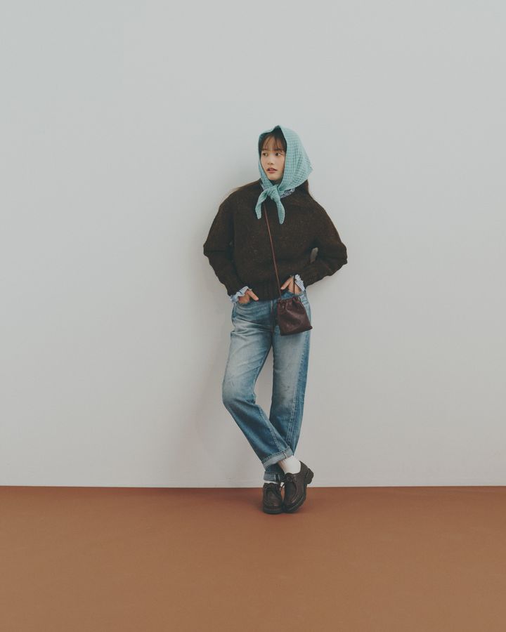 冬デニムとニットのこなれて見える好相性コーデ10選