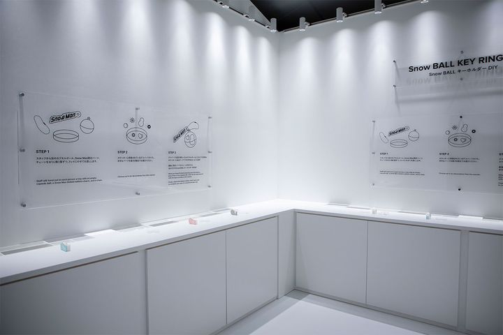 各メンバーのカスタマイズSnow BALLも展示