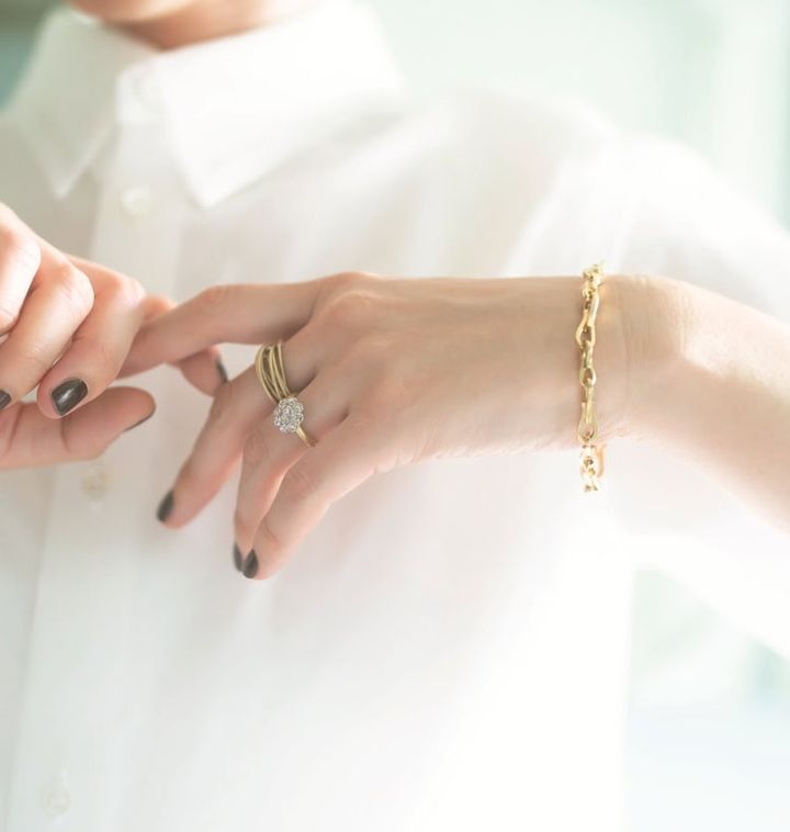 ハムのダイヤモンドリング