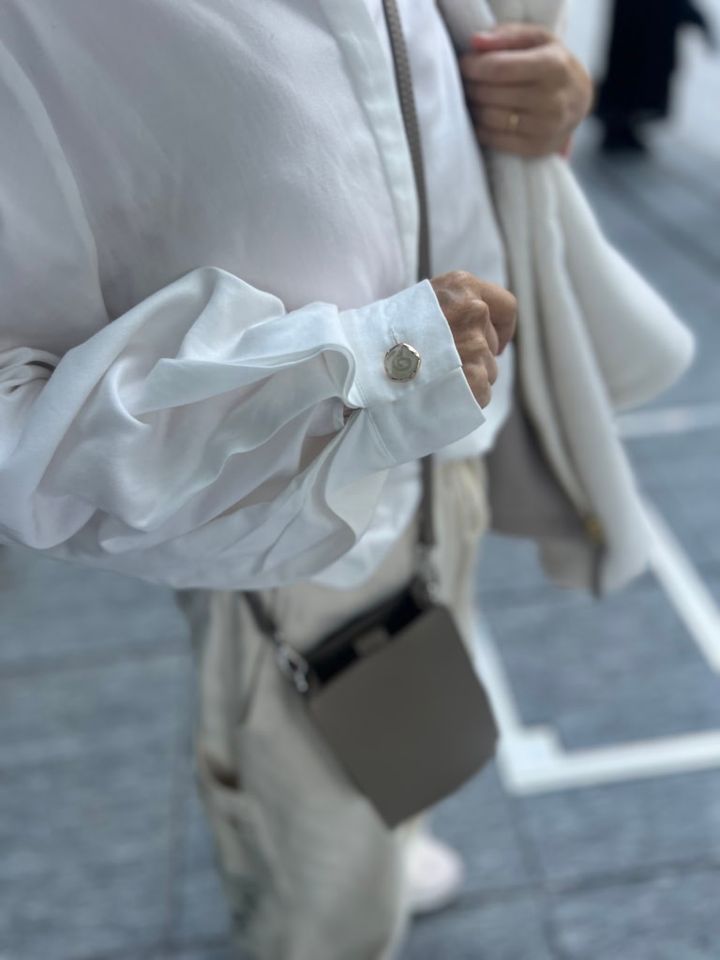 たっぷりとギャザーをきかせた裾がお気に入りのポイント