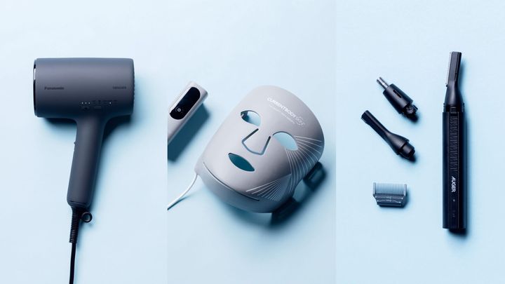 〈パナソニック〉ヘアードライヤー ナノケア、〈カレントボディ〉CurrentBody Skin LEDマルチライトマスク、〈オーガー〉AUGER 電動フェイス＆ノーズトリマー