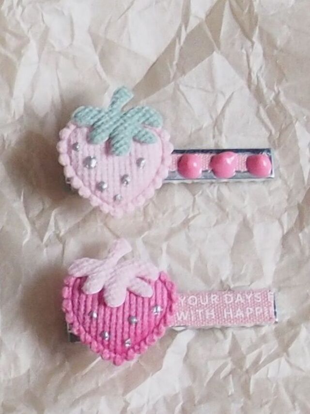 可愛い子ちゃんが喜ぶ！キュートな「クリップ髪留め」できました～