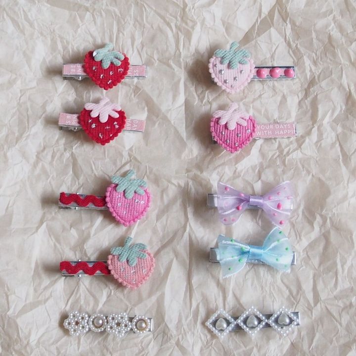 可愛い子ちゃんが喜ぶ！キュートな「クリップ髪留め」できました～