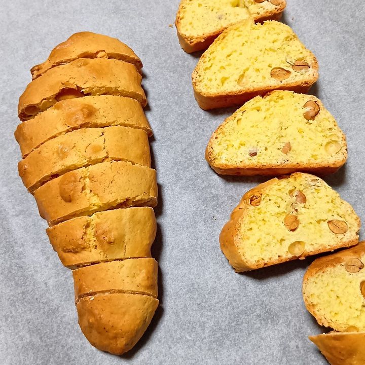 【節分レシピ】混ぜて焼くだけ！ザクザク食感が楽しい！福豆たっぷり鬼の金棒ビスコッティ