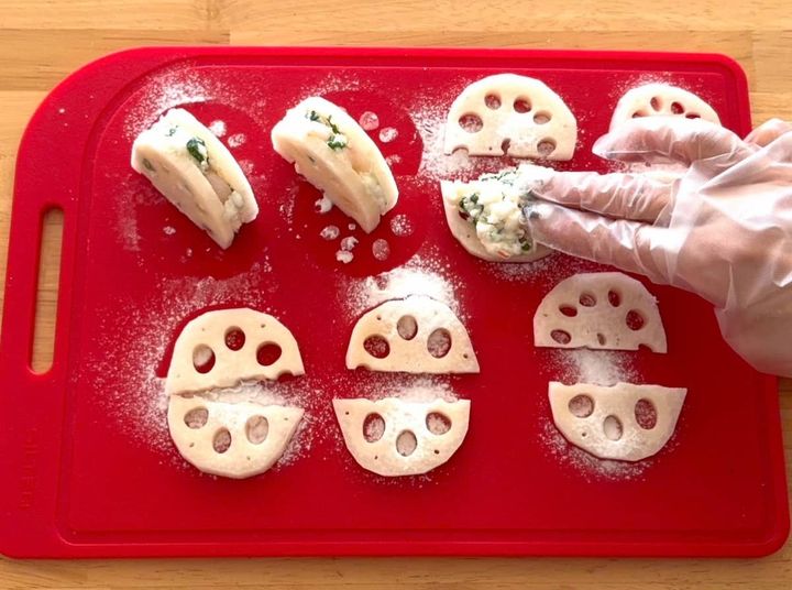 れんこん挟み揚げ