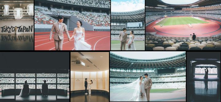 画像2: MUFGスタジアム(国立競技場)、初の「ウェディングフォト」が受付開始！“聖地”の陸上トラックや選手ロッカールームで撮影…2月に2日間限定で実施