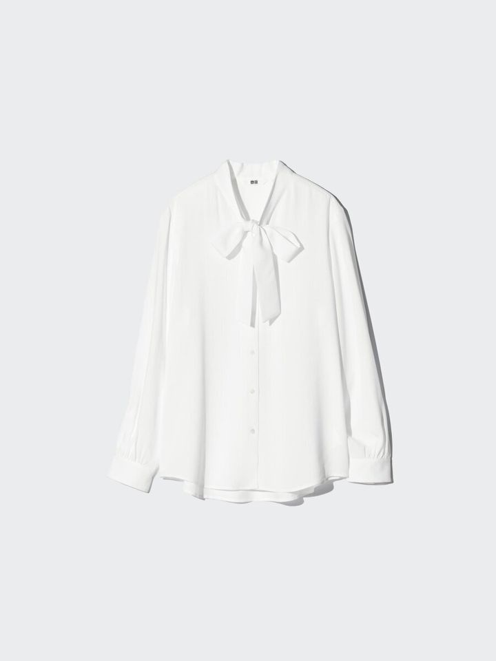 2026ユニクロ1月新作レーヨンボウタイブラウス