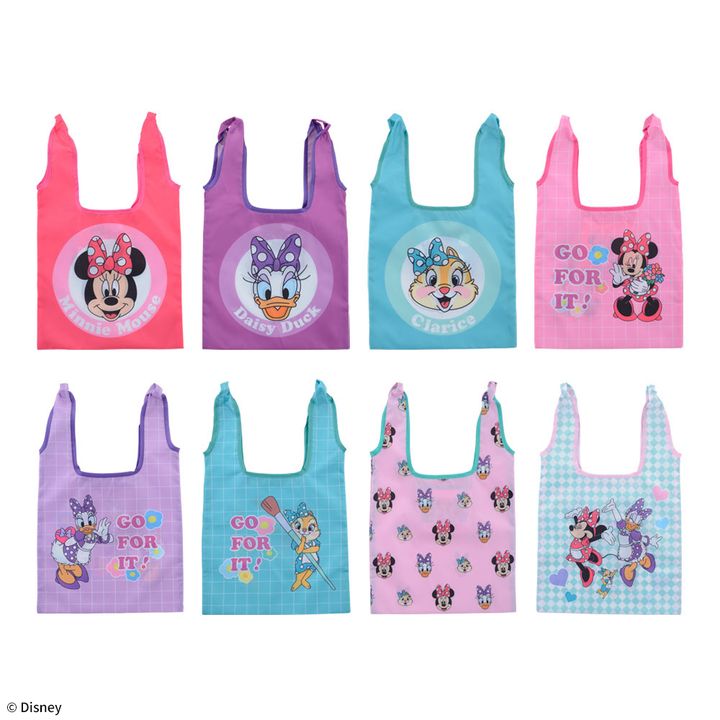 ミニーマウス＆デイジーダック＆クラリス エコバッグ ～GO FOR IT!～
