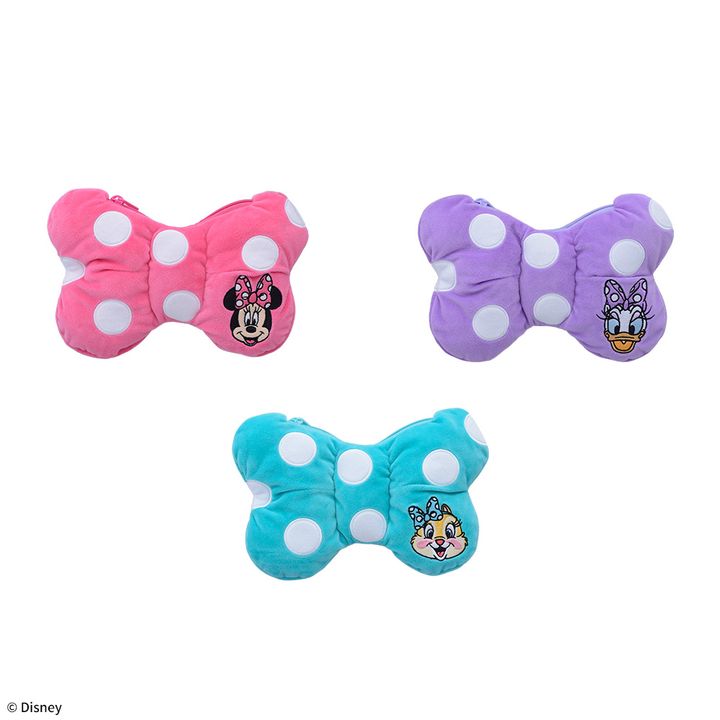 ミニーマウス＆デイジーダック＆クラリス プラチナムザッカリボンポーチ ～GO FOR IT!～