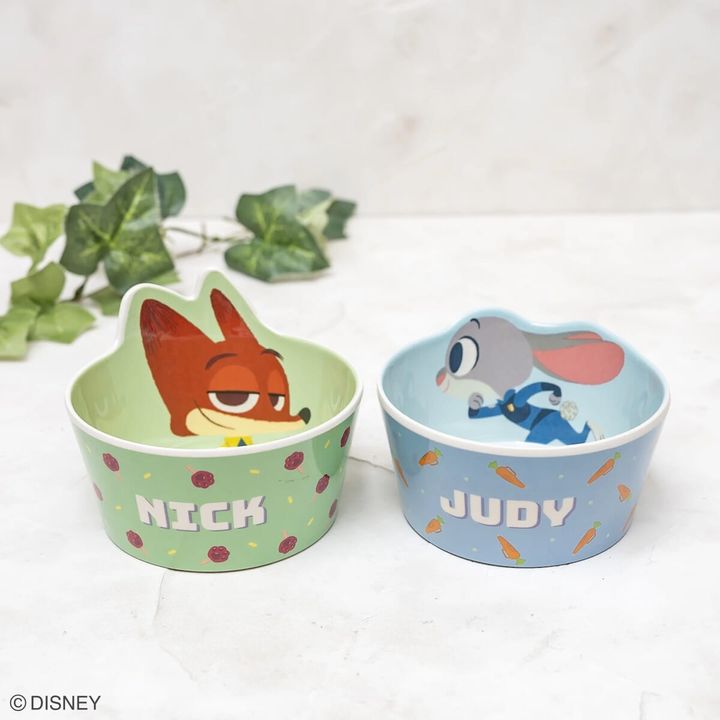 ダイカットメラミンボウル ニックとジュディ