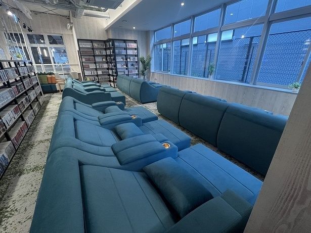 リクライニングエリアでリラックスしよう