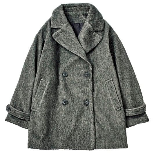 シャギー感と軽さが特徴のテーラードコート。ゆったりとした身幅でストレスフリー。¥5,299（GRL）