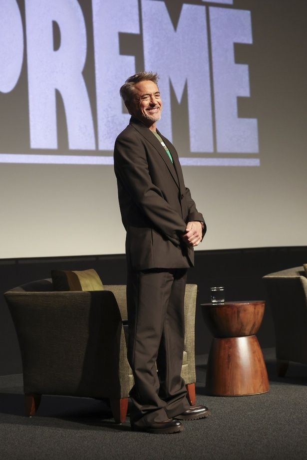 本イベントの主催とモデレーターを務めたロバート・ダウニー・Jr. Photo credit: Todd Williamson/January Images