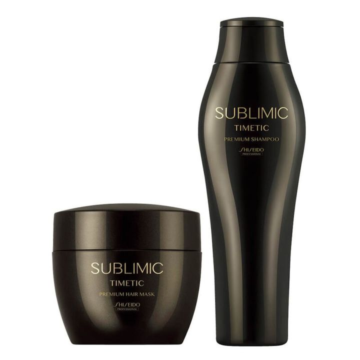 【資生堂プロフェッショナル】サブリミック タイムティック プレミアム シャンプー／同 ヘアマスク ［美容室専売品］250mL 6050円／200g 1万3200円（資生堂プロフェッショナル）
