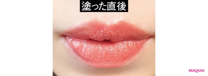 ヴィセ ネンマクフェイク ルージュ Ⅱ 時間耐久テスト 塗った直後