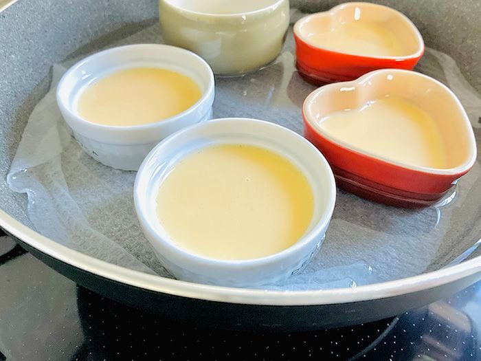 蒸し器もオーブンも使いません！『フライパン』で絶品プリンができちゃった♡【作ってみた】