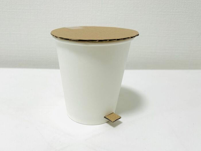 紙コップで『ペダル付きゴミ箱』を忠実に再現したら…これは楽しい～～！！