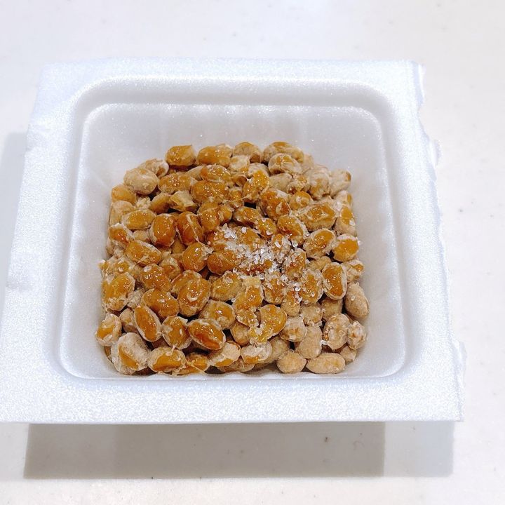 塩をかけた納豆もおすすめ
