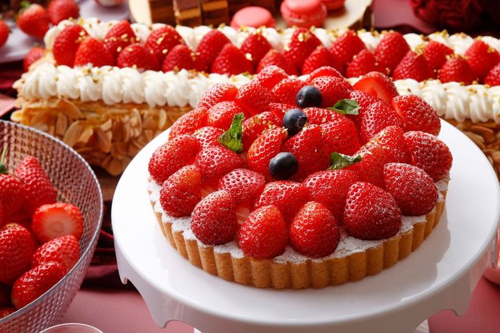 いちごを贅沢に敷き詰めたタルト