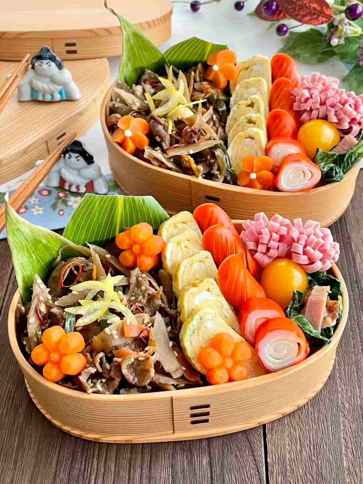 牛肉入り彩りきんぴらごぼう