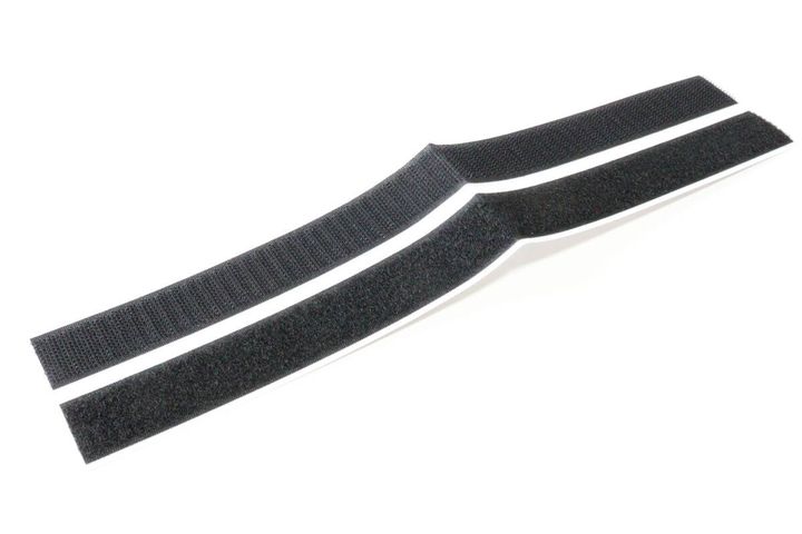 ダイソーのファスナーテープ（粘着タイプ、黒、25mm×30cm）のビジュアル